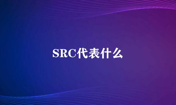 SRC代表什么