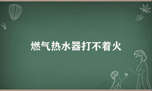 燃气热水器打不着火