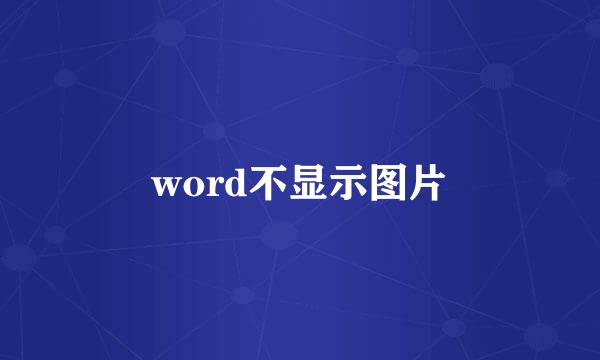 word不显示图片