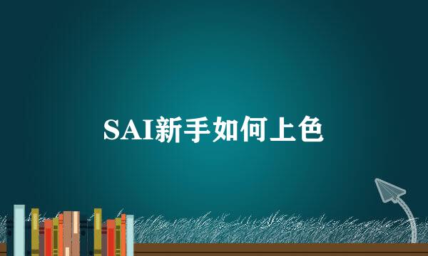 SAI新手如何上色