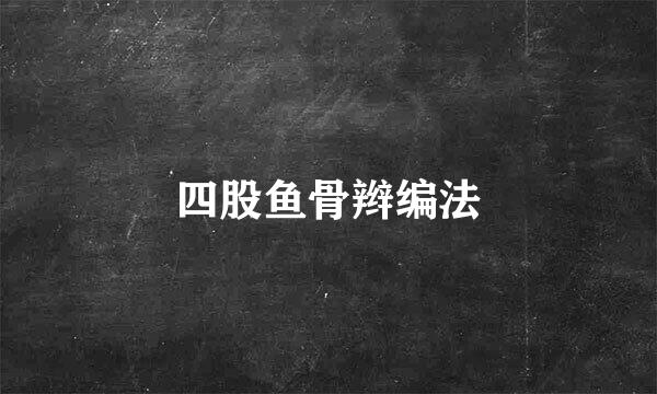 四股鱼骨辫编法