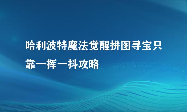 哈利波特魔法觉醒拼图寻宝只靠一挥一抖攻略