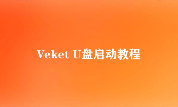 Veket U盘启动教程