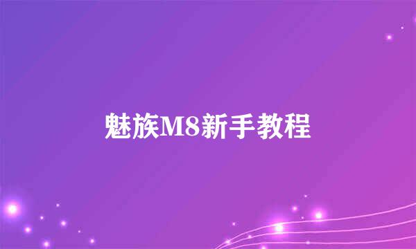 魅族M8新手教程