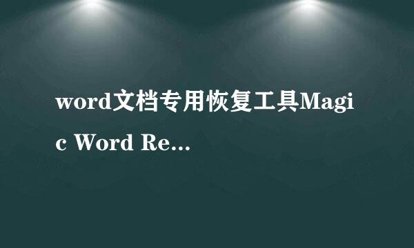 word文档专用恢复工具Magic Word Recovery