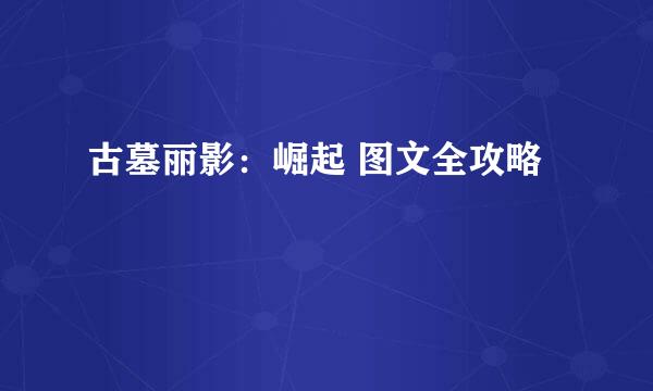 古墓丽影：崛起 图文全攻略