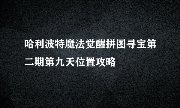 哈利波特魔法觉醒拼图寻宝第二期第九天位置攻略