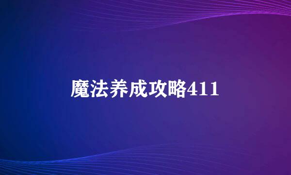 魔法养成攻略411