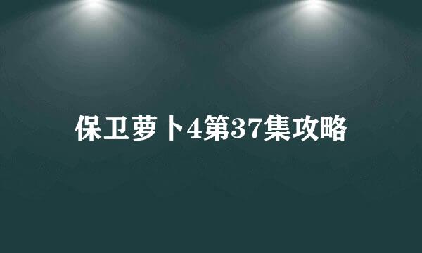 保卫萝卜4第37集攻略