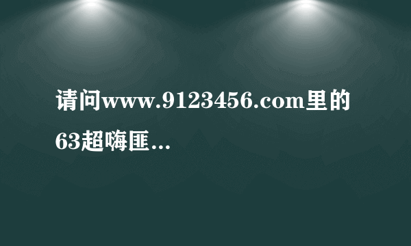 请问www.9123456.com里的 63超嗨匪徒派队一 这歌是什么名字啊？