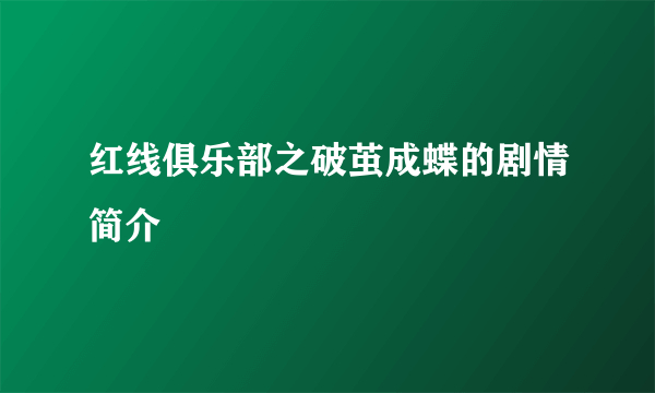 红线俱乐部之破茧成蝶的剧情简介