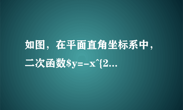 如图，在平面直角坐标系中，二次函数$y=-x^{2}+bx+c$的图象与$x$轴交于$A$、$B$两点，与$y$轴交于$C\left(0,3\right)$，$A$点在原点的左侧，$B$点的坐标为$\left(3,0\right)$，点$P$是抛物线上一个动点，且在直线$BC$的上方.