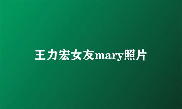 王力宏女友mary照片