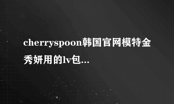 cherryspoon韩国官网模特金秀妍用的lv包包是什么系列，多少钱？