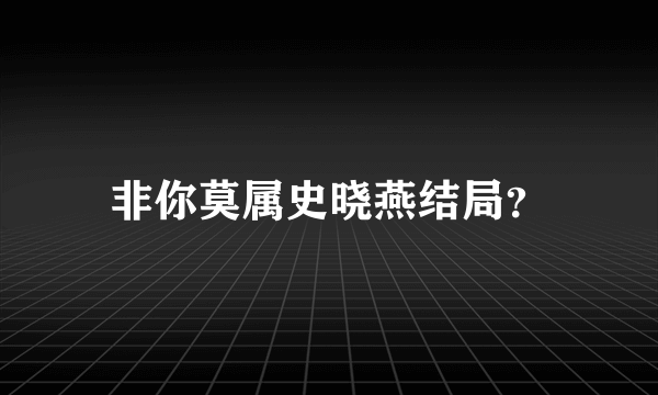 非你莫属史晓燕结局？