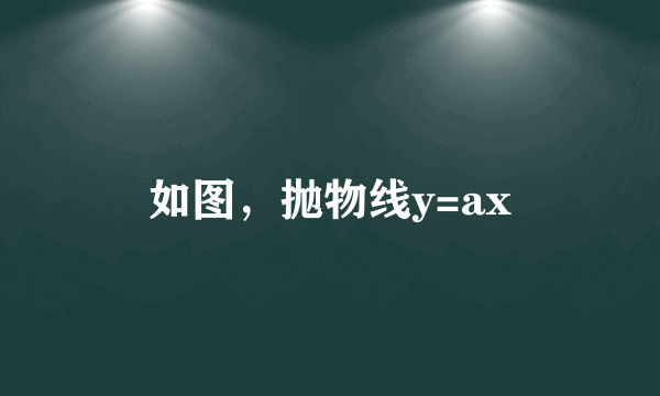 如图，抛物线y=ax