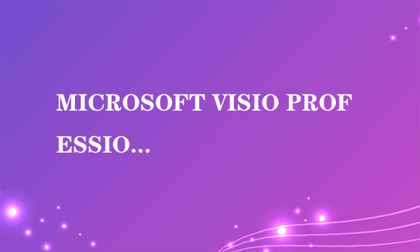 MICROSOFT VISIO PROFESSION 2003序列号