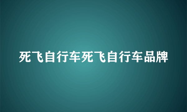 死飞自行车死飞自行车品牌