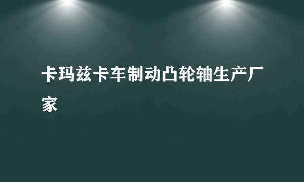 卡玛兹卡车制动凸轮轴生产厂家