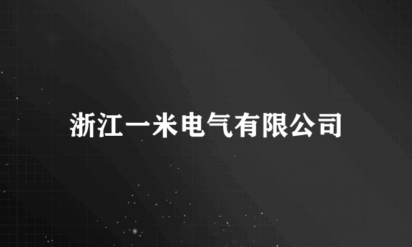 浙江一米电气有限公司